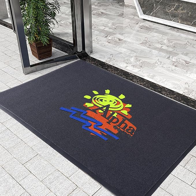 Custom Rugs with Logo Doormat Runner Personalized Commercial Area Carpet with by TOMCUSTOM
