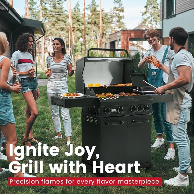 4 Burner Propane Grill, 50000 BTU BBQ Grill - Image 8