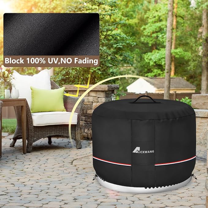 Fire Pit Cover for Solo Stove Bonfire, 600D Tear-Resistant Heavy Duty Durable - Image 4