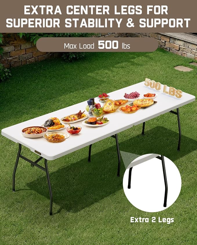 FanttikOutdoor 8ft Folding Table - Image 2