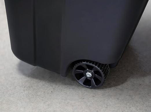 32 Gallon Wheeled Heavy Duty Plastic Garbage Can - Image 6