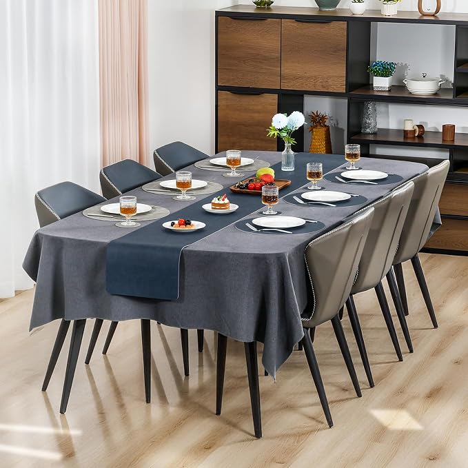 Myir JUN Round Placemats Dual Sided, Faux Leather Place Mats Set of 4 Indoor - Image 7
