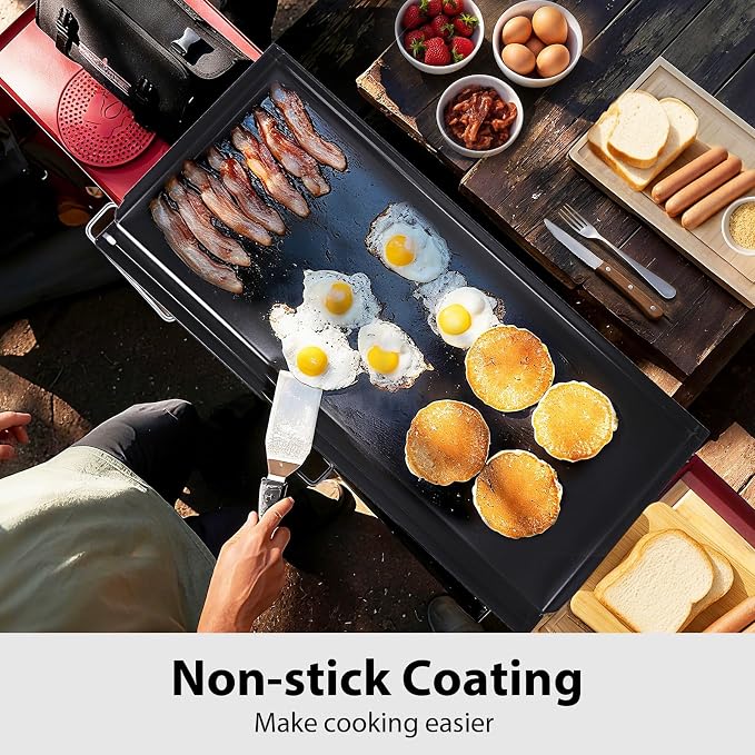 Utheer 32" x 14" Ceramic Nonstick Cast Iron Griddle - Image 4