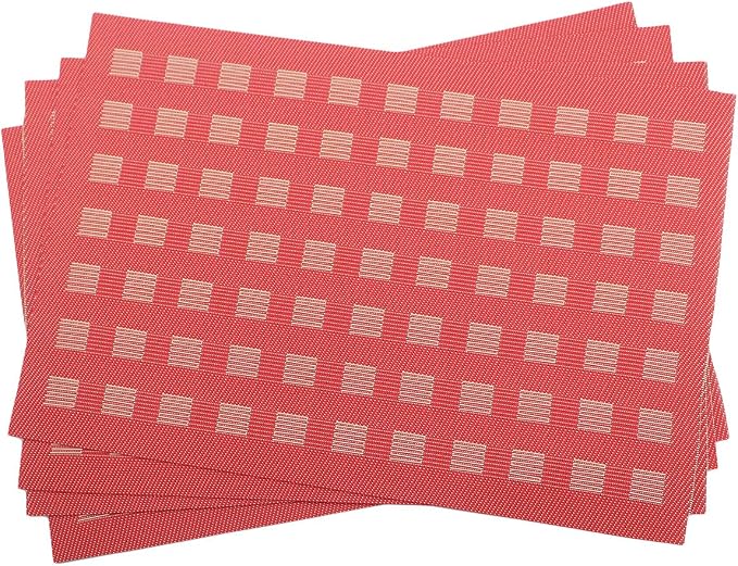 Gugrida Placemats, Placemats PVC Table Mats Woven Vinyl Placemats - Image 5