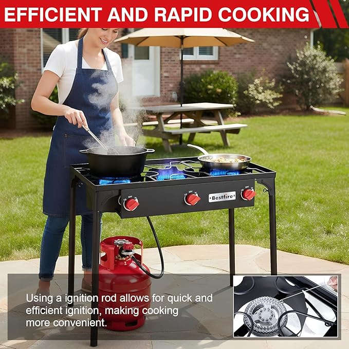 Bestfire 3 Burners Camping Stove - Image 3