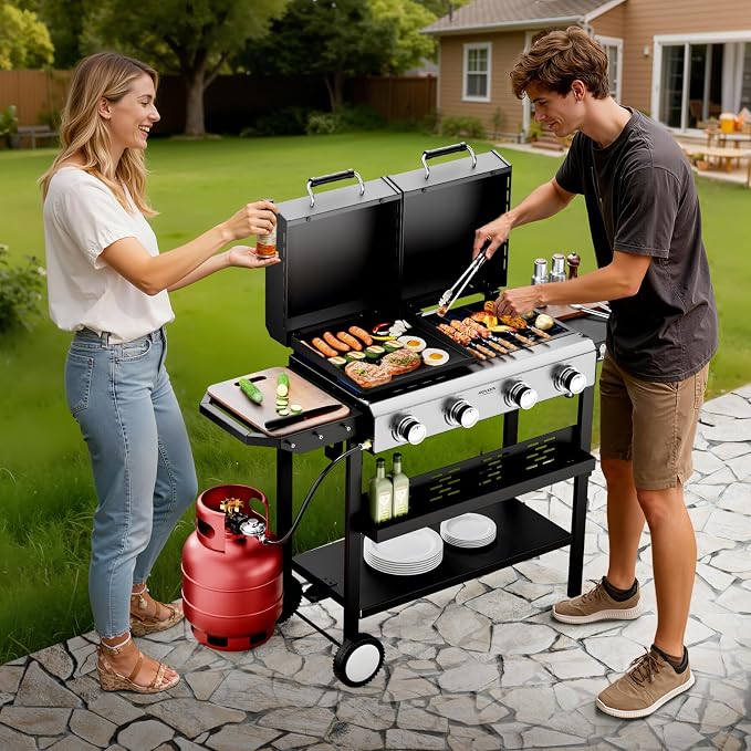 Bonnlo 2 in 1 Propane Flat Top Grill and Griddle Combo - Image 7