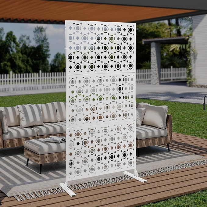 75" H×35" W Decorative Outdoor Privacy Screen - Image 2