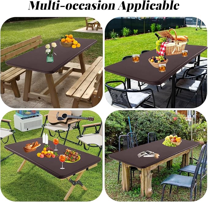 LURKA Rectangle PU Leather Table Cover/Tablecloth - Image 5