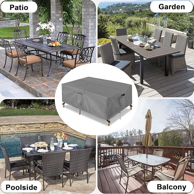 OutdoorLines Outdoor Waterproof Patio Table Furniture Set Covers - Image 8