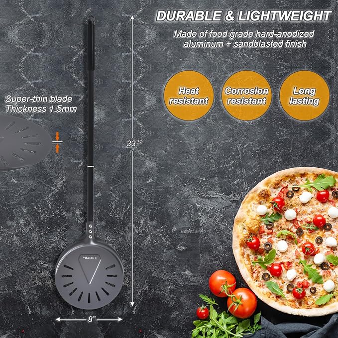 Turning Pizza Peel, 8 Inch - Image 8