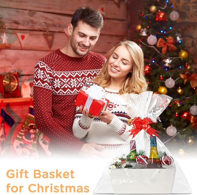 Tuanse 30 Pcs Basket for Gift Empty DIY Bulk Gift Basket Kit - Image 6