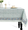CPC Tablecloth 100% Cotton 70x108 Inch Indian Block Print Rectangle Table Cover by COTTONPRINTCLUB