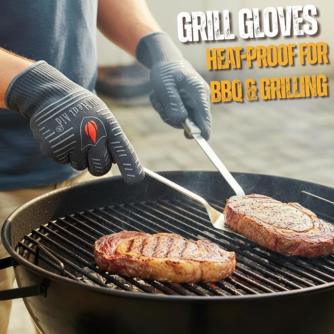 GRILL HEAT AID BBQ Grill Gloves 1472°F - Image 2