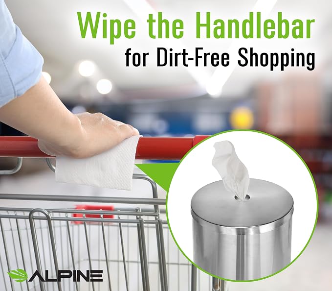 Alpine Stainless Steel Disinfecting Wipes Dispenser Floor Stand - Image 6