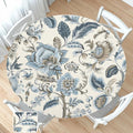Vintage Floral Round Fitted Tablecloth by Unknown