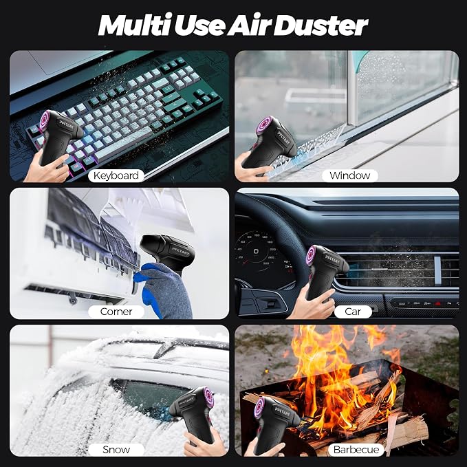 Compress Air Duster, 200000RPM Electric Air Duster - Image 4