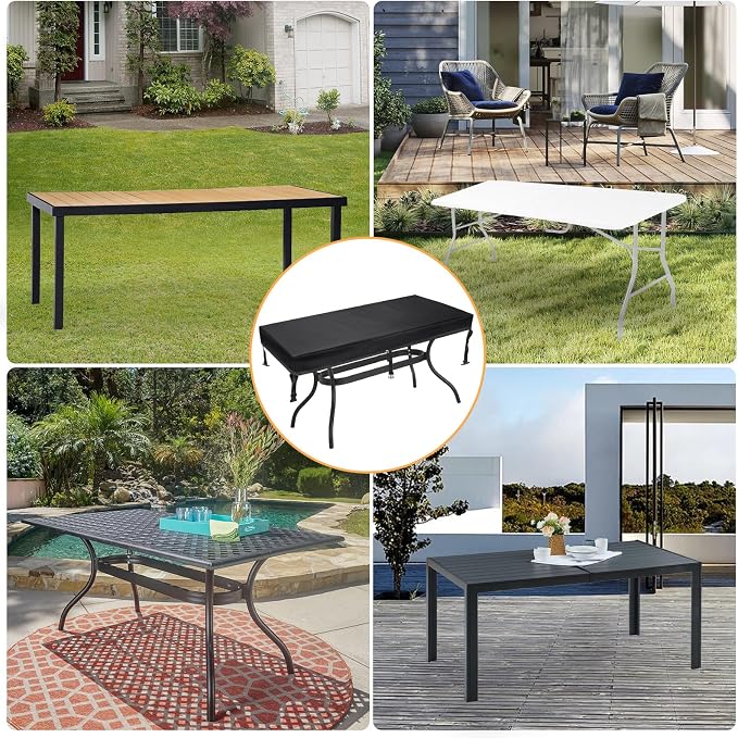 TOHONFOO Rectangular Patio Table Cover - Image 6