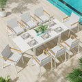 Expandable Outdoor Patio Dining Table Set by Oasbira