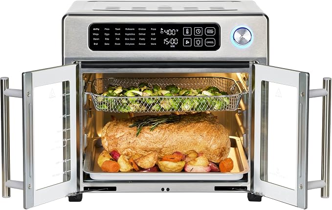 Emeril Lagasse Extra Large French Door Air Fryer Toaster Oven Combo, 24 Cooking - Image 8