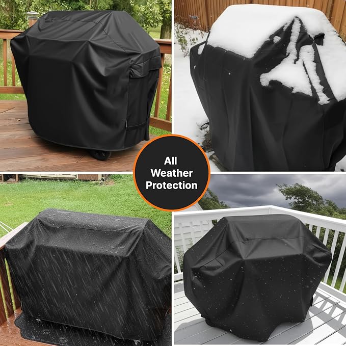 58 Inch BBQ Grill Cover, Heavy Duty Waterproof Outdoor Grill Cover, Fade & Tear - Image 4