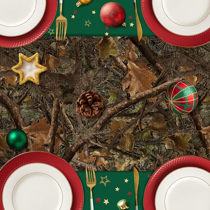 Camo Table Runner Seasonal Spring Fall Kitchen Dining Linen Table Decoration - Image 5