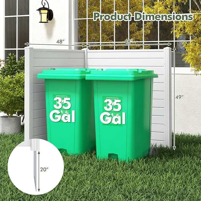 Giantex Air Conditioner Fence 4 Panels - Image 8