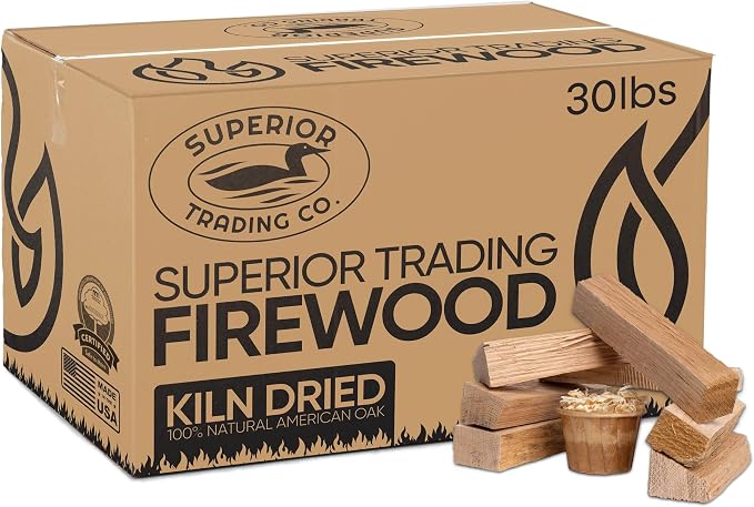 Superior Trading Natural Oak Mini Fire Stick w/Fire Starter Pods, Fireplaces by SuperiorTradingCo