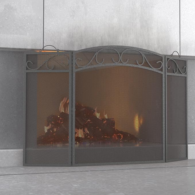 Fire Beauty Fireplace Screen 3 Panel by FireBeauty
