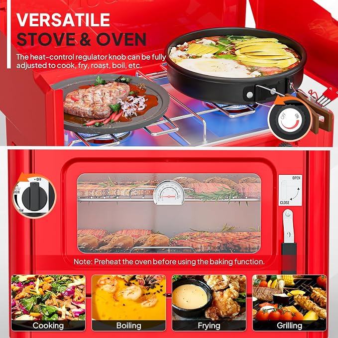 ROVSUN 2-in-1 Camping Stove - Image 4