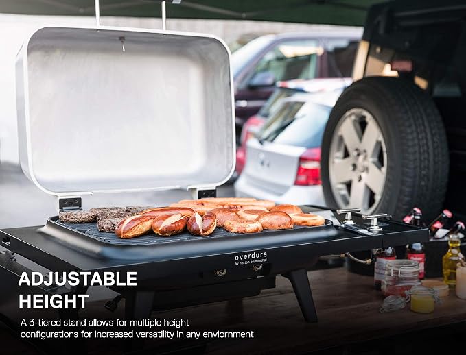 Everdure FORCE 2 Burner Gas Grill, Liquid Propane Portable BBQ Grill - Image 4