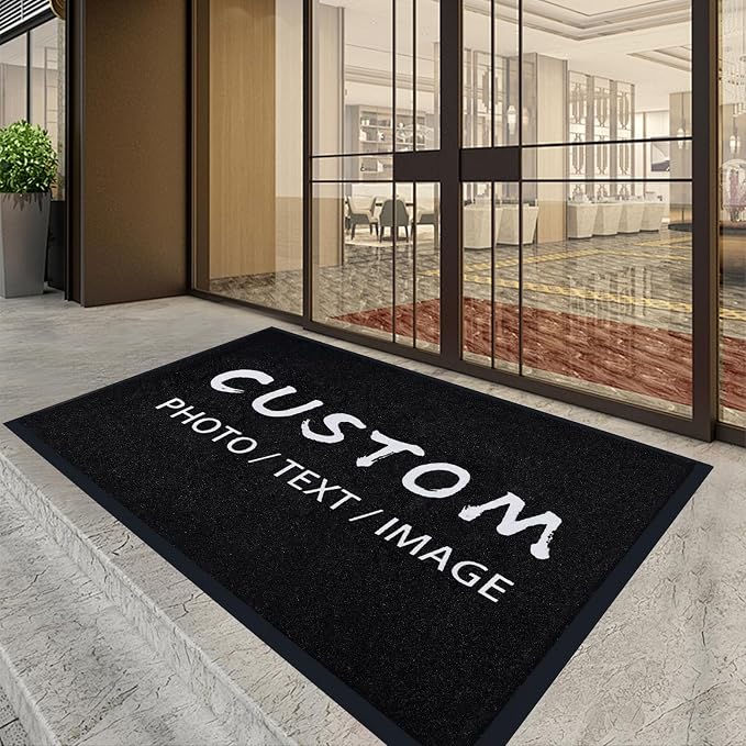 Custom Rugs with Logo Doormat Runner Personalized Commercial Area Carpet with - Image 8