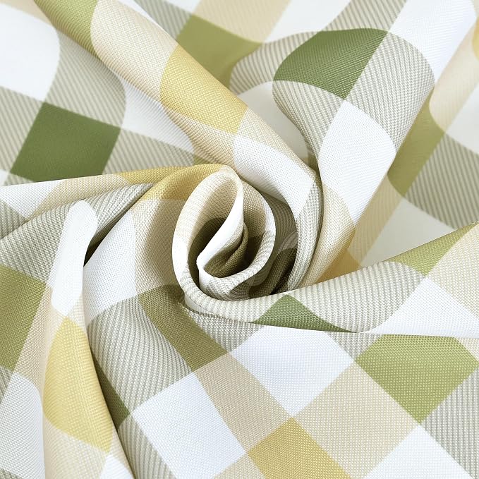 Waterproof Plaid Tablecloth Fabric - Image 2