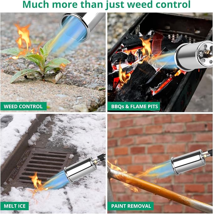 Sondiko Propane Torch Weed Burner, High Output Weed Torch Flamethrower - Image 7