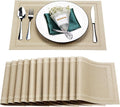 Placemats Set of 12, Heat and Stain Resistant Indoor/Outdoor Place mats by BxzanDya-LifeSmartMaker