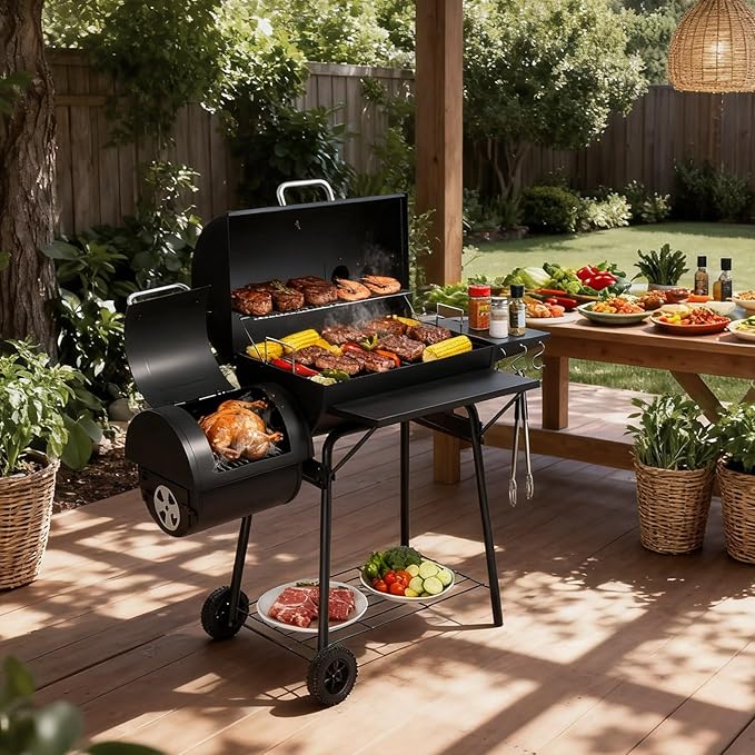VINGLI Barrel Charcoal Grill - Image 9