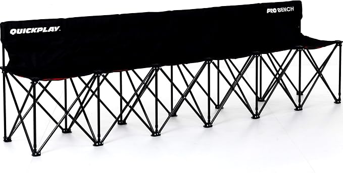 QUICKPLAY PRO Portable Folding Bench – Available in 4, and 9 Seats & 6-Seat by QUICKPLAY