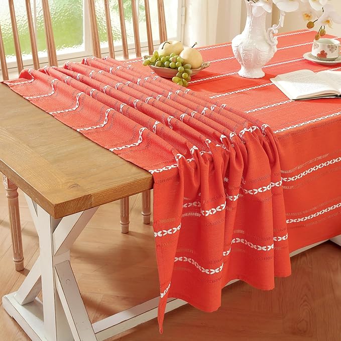 Chassic 60 x 120 inches Farmhouse Style Linen tablecloths, Wrinkle Resistant - Image 6