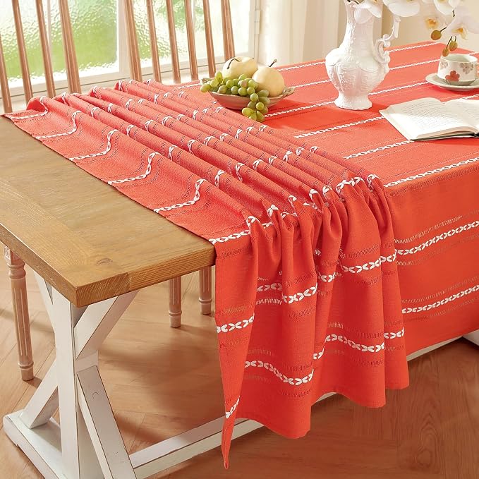 Chassic 60 x 104 inches Farmhouse Style Linen tablecloths, Wrinkle Resistant - Image 6