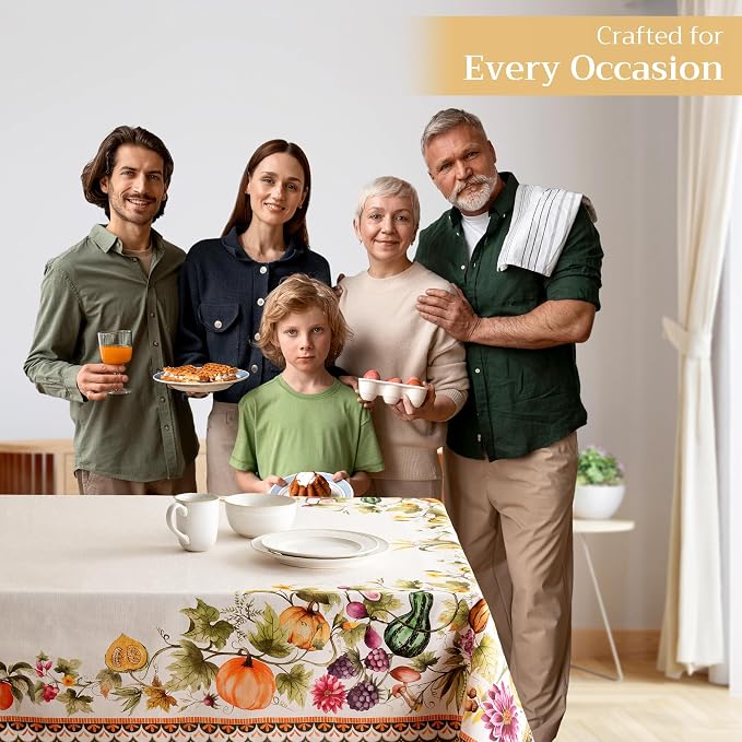 Maison d' Hermine Table Cloth Rectangle Table 100% Cotton 54 x 72 Inches Fall - Image 6
