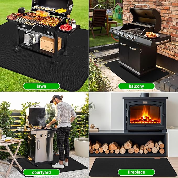 MODIGT 48 ×30 inch Under Grill mat, Double-Side Fireproof & Heat-Resistant - Image 8