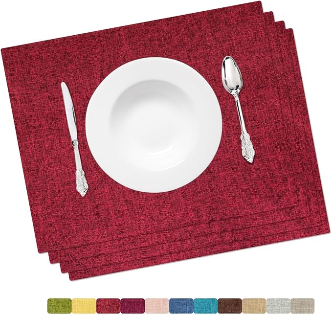 Placemat Set-Washable Place Mats by HOMEYNICE