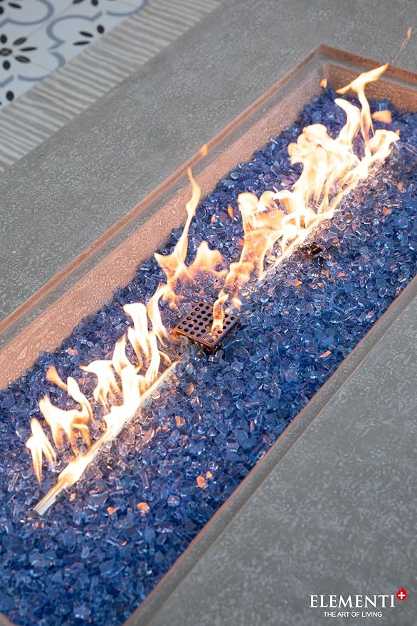 Elementi+ | Bundle Riviera Gas Fire Pit Cast Concrete 60" Rectangular Fire Table - Image 8