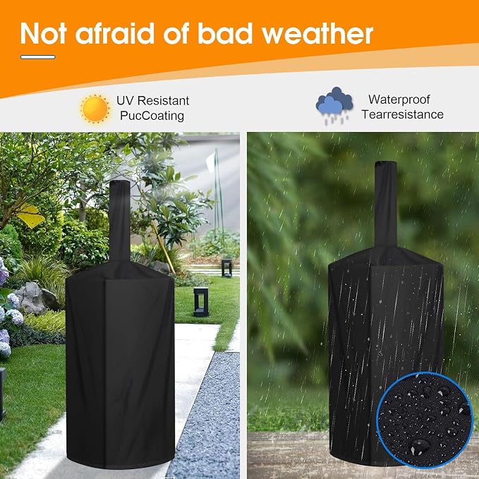 Pizza Oven Cover, Outdoor Pizza Oven Cover Dustproof, Weatherproof, Uv - Image 4