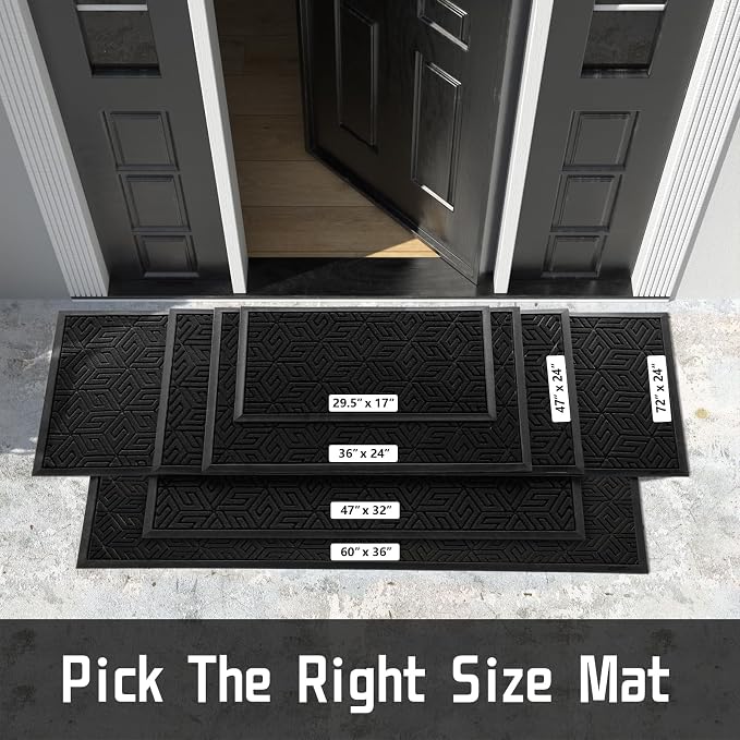 Yimobra Front Door Mat Outside Entrance, 72x24 Runner, Waterproof All-Season - Image 5