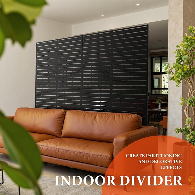 GarveeLife Metal Privacy Screen 72" h x 47" w, Outdoor Privacy Screens and - Image 6