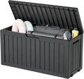 NUNU LAB 75 Gallon Outdoor Storage Box, Deck Box Resin Large Sturdy, Backyard by NUNULAB