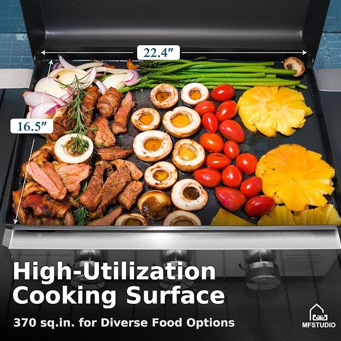 MFSTUDIO 22 Inch Flat Top Grill - Image 2