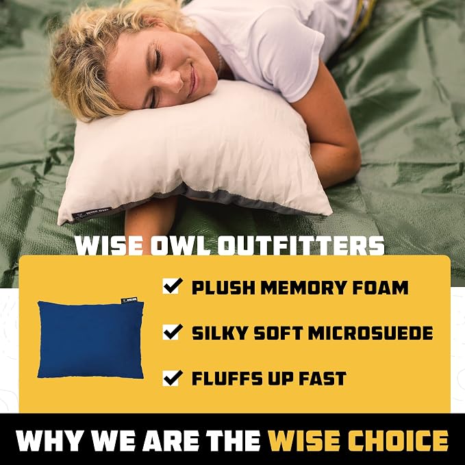 Wise Owl Outfitters Camping Pillow - Image 4