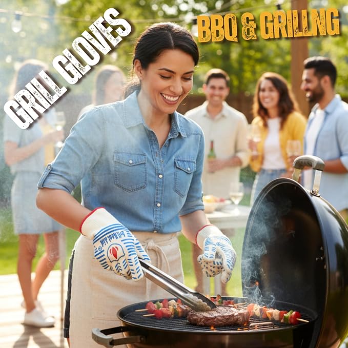 GRILL HEAT AID BBQ Grill Gloves 1472°F - Image 2