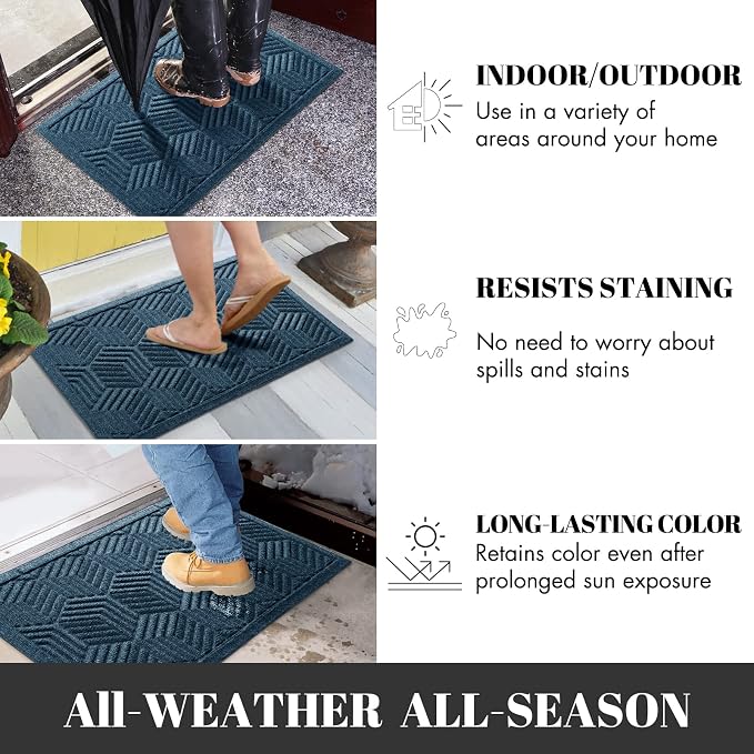 Yimobra Extra Large Door Mat 36x24, All-Season Waterproof Outdoor Mats - Image 5